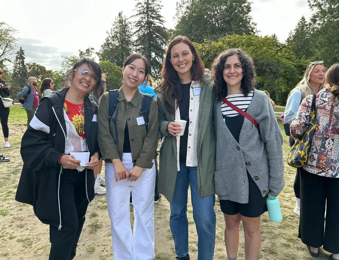 Teachers Smiling Together for Staff Event