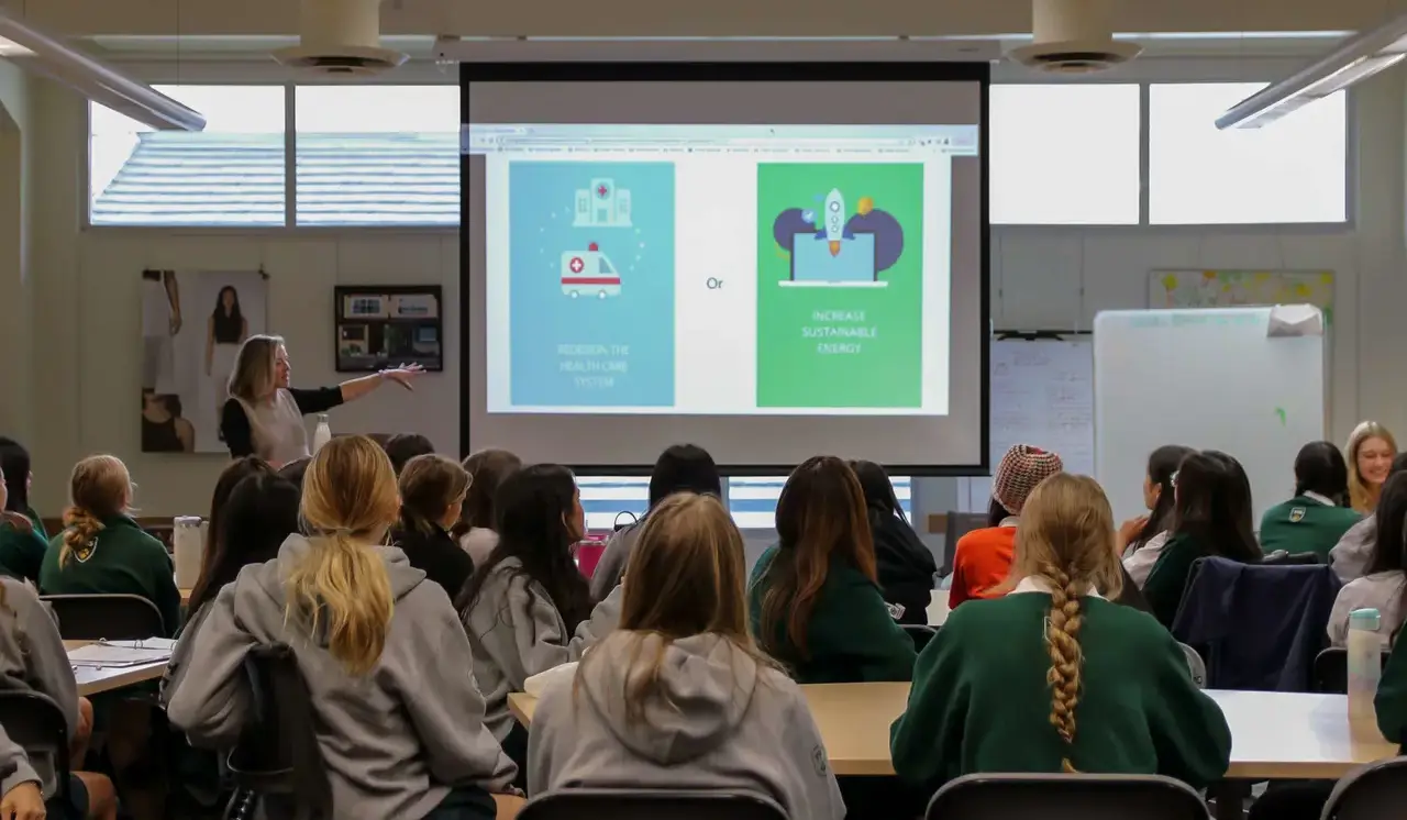 Students in classroom