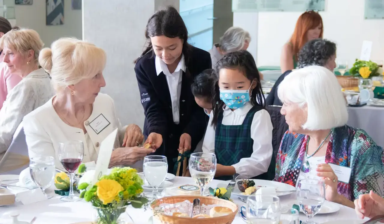 Students with Golden Alum Luncheon
